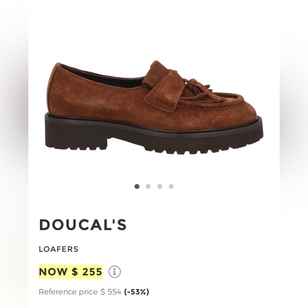 Doucal's Brown Suede Loafers size 5.5